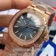 Swiss Replica Patek Philippe Nautilus 5711 Rose Gold Band Blue Dial Watches (3)_th.jpg